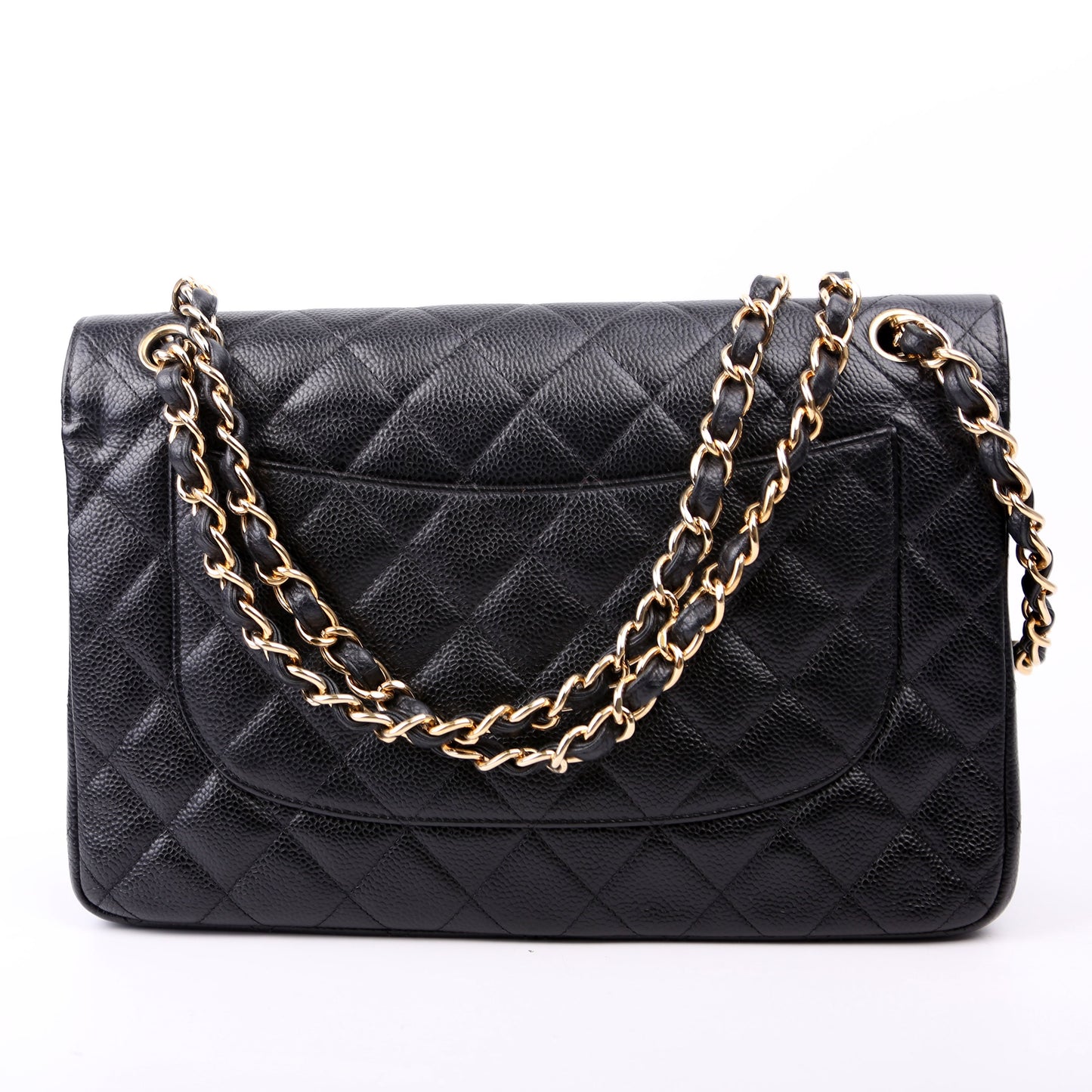 Chanel Classic Flap Jumbo Caviar 16M Black Bag