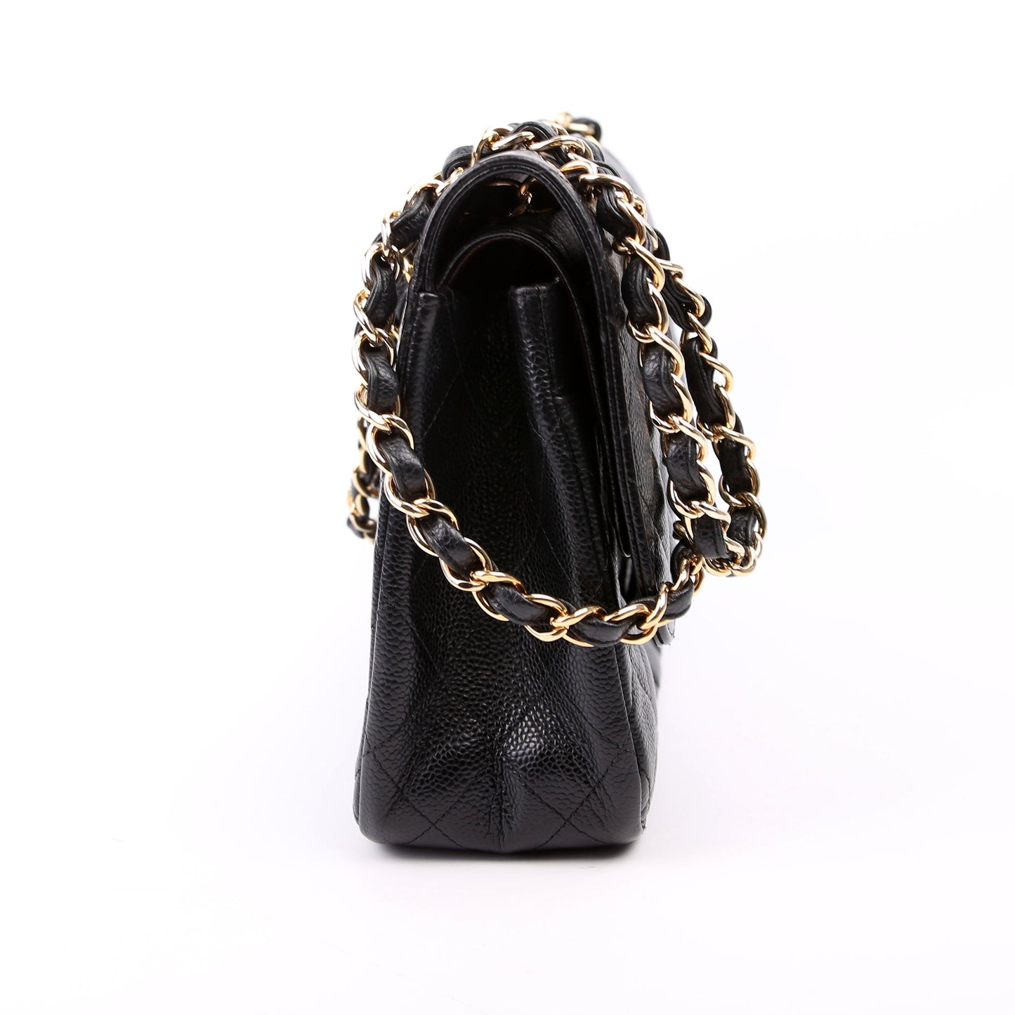 Chanel Classic Flap Jumbo Caviar 16M Black Bag