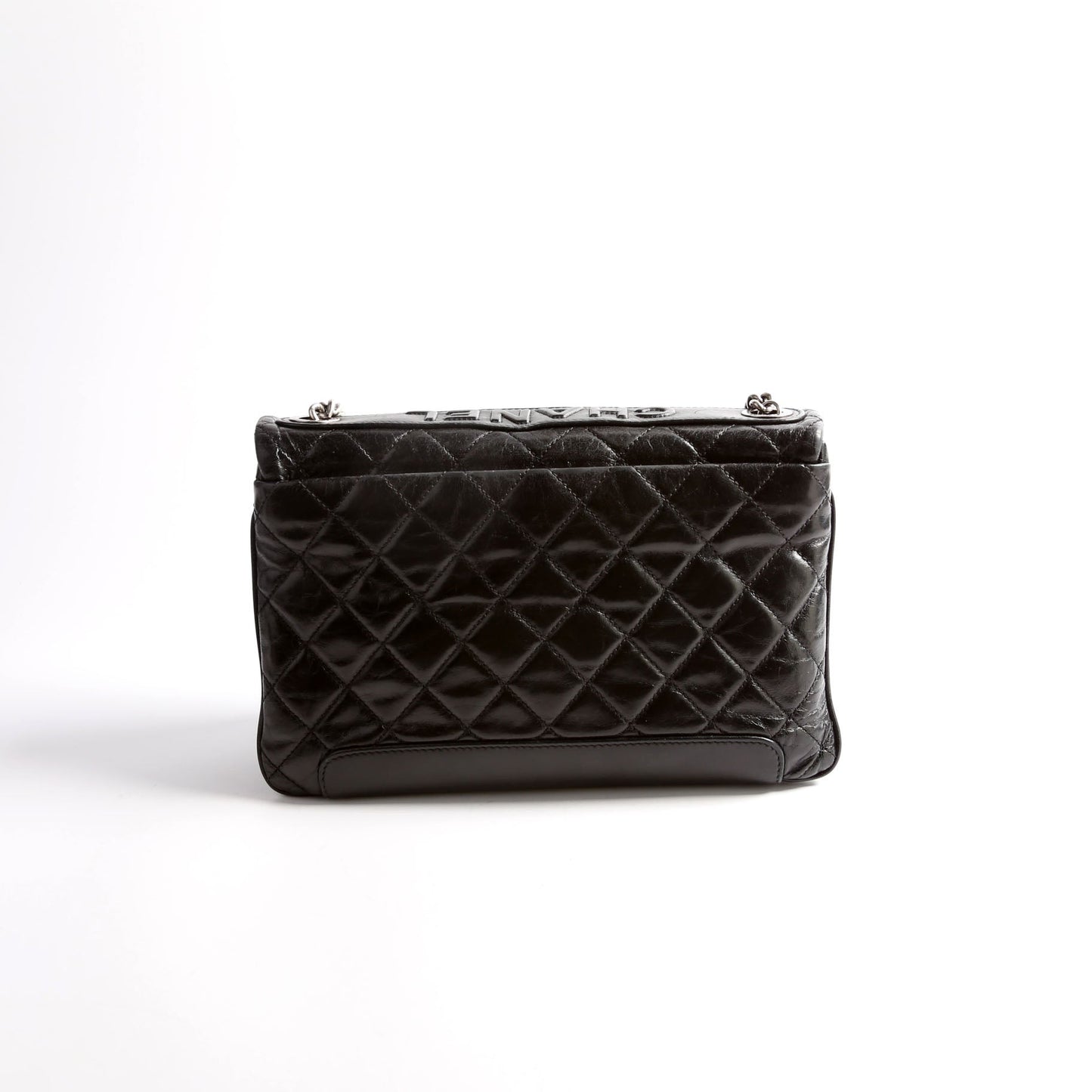 Chanel CC Flap Aged Calfskin 17M Black Bag