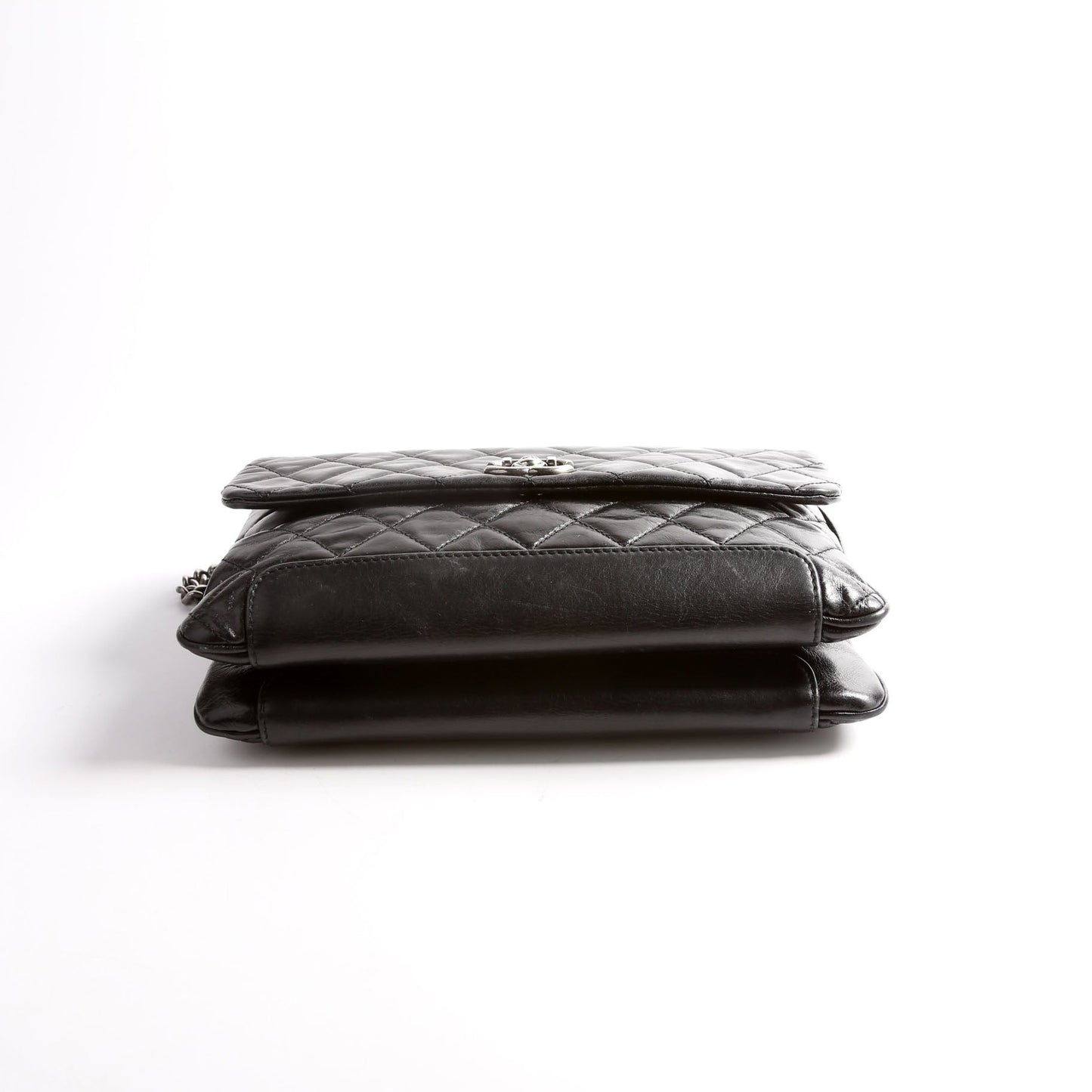 Chanel CC Flap Aged Calfskin 17M Black Bag