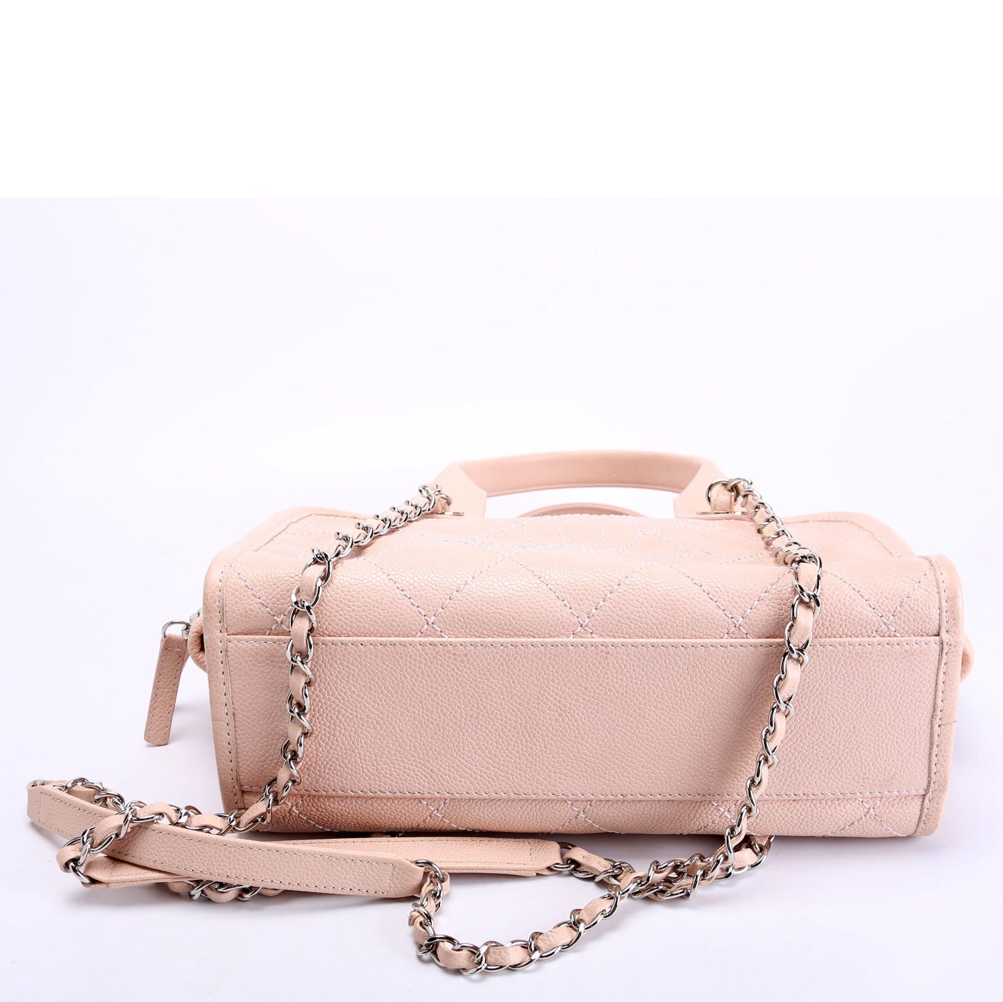 Chanel Deauville Bowling Small Caviar Pink Bag