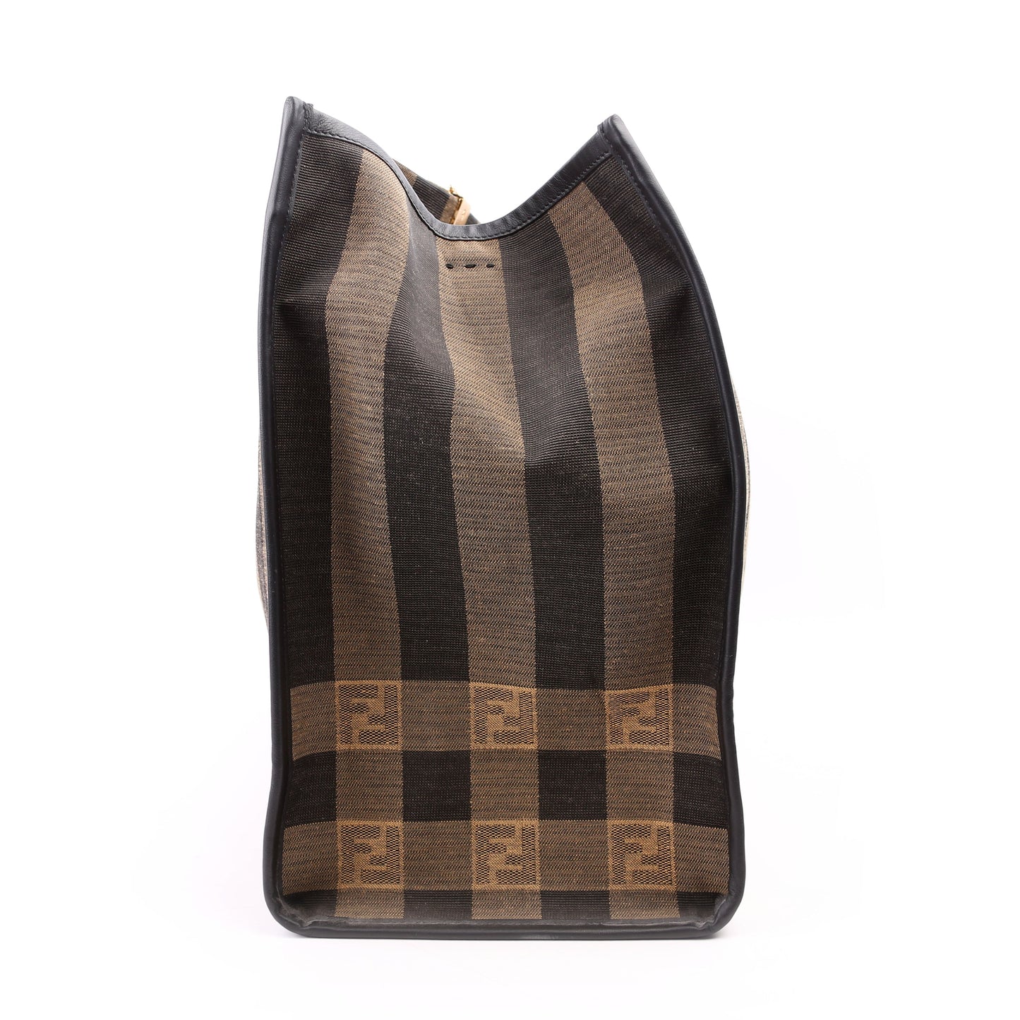 Fendi 8BH372 Sunshine Shopper Pequin Canvas Bag