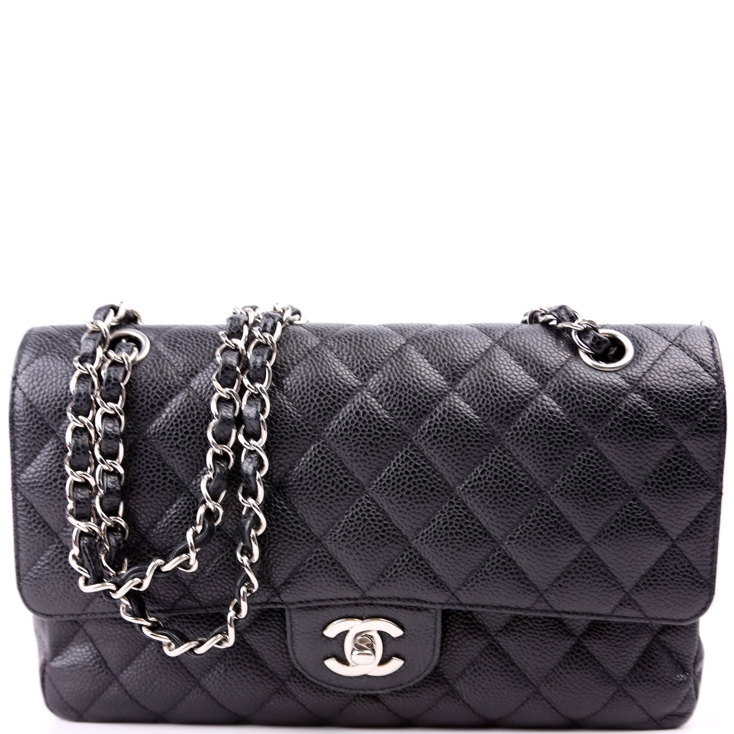 Chanel Classic Flap Medium Caviar Black Bag