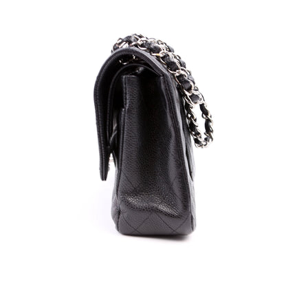 Chanel Classic Flap Medium Caviar Black Bag