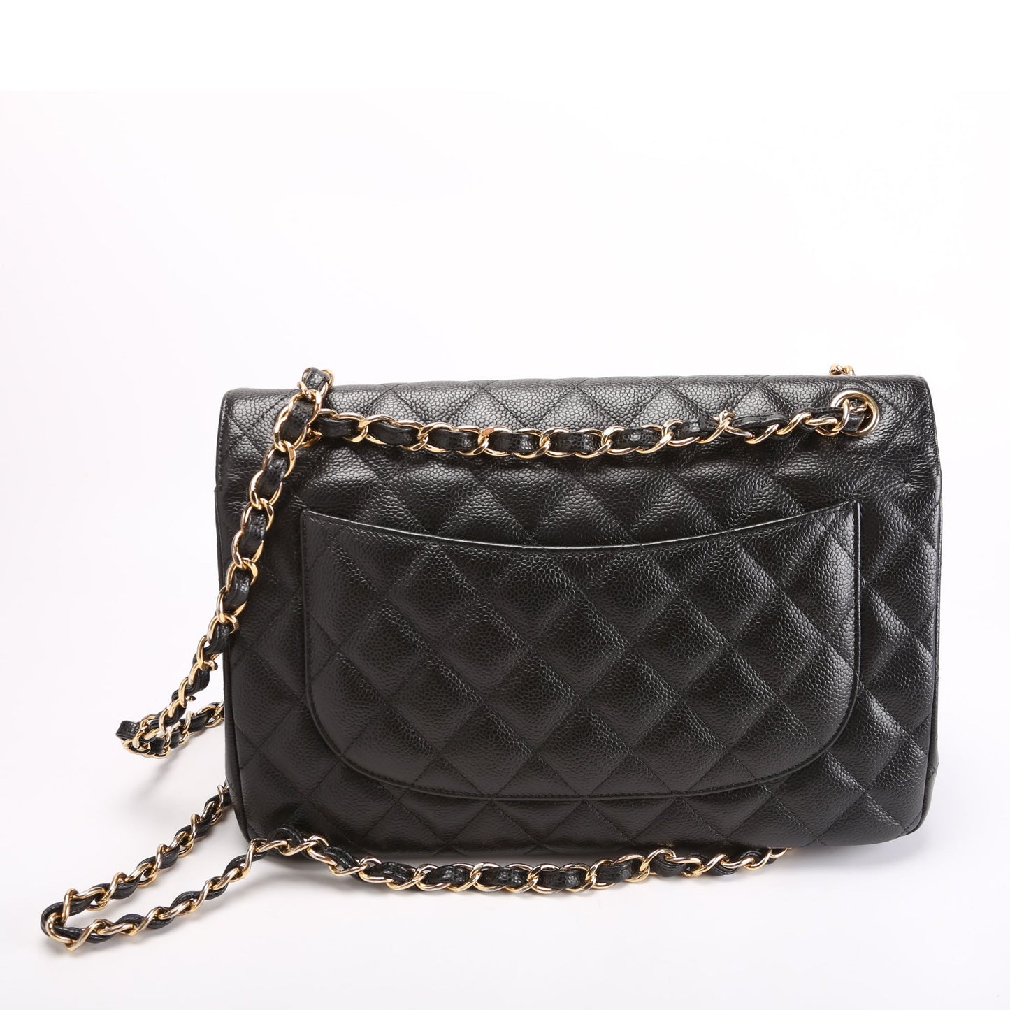 Chanel Classic Flap Jumbo Caviar 25M Black Bag