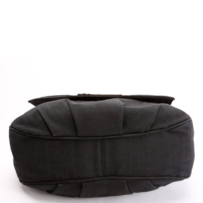 Fendi 8BR614 Zucca Mia Flap Black Bag