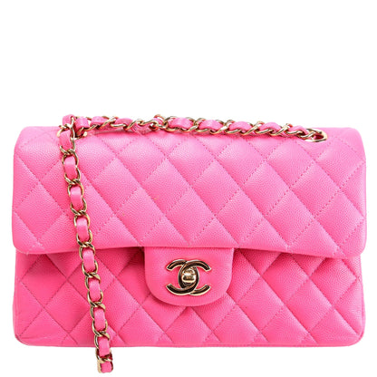 Chanel Classic Flap Medium Caviar Pink Bag