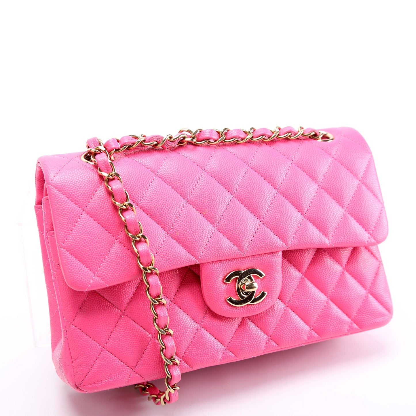 Chanel Classic Flap Medium Caviar Pink Bag