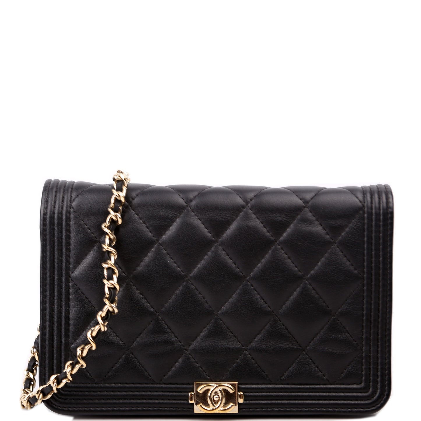 Chanel WOC Boy Lambskin Black Bag
