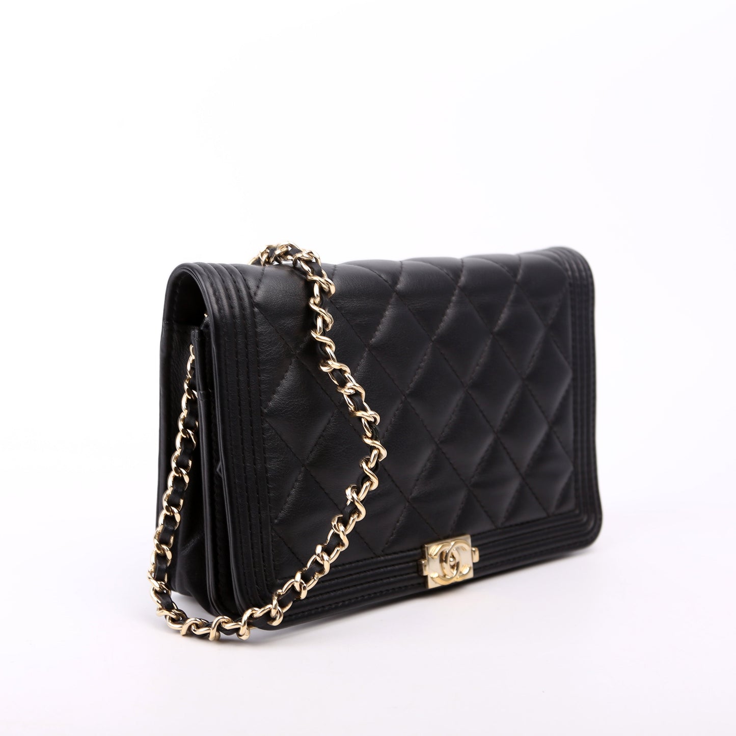 Chanel WOC Boy Lambskin Black Bag