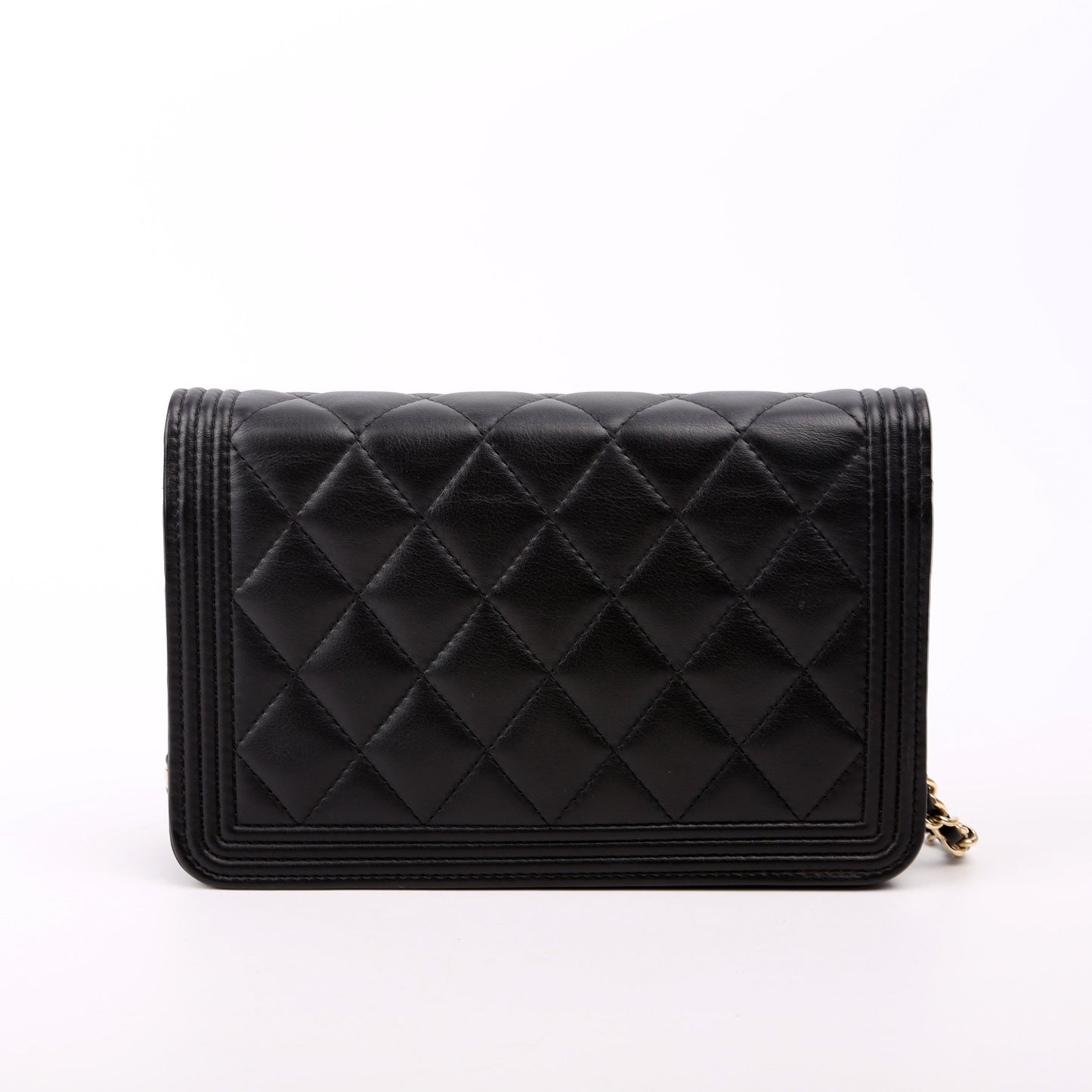 Chanel WOC Boy Lambskin Black Bag