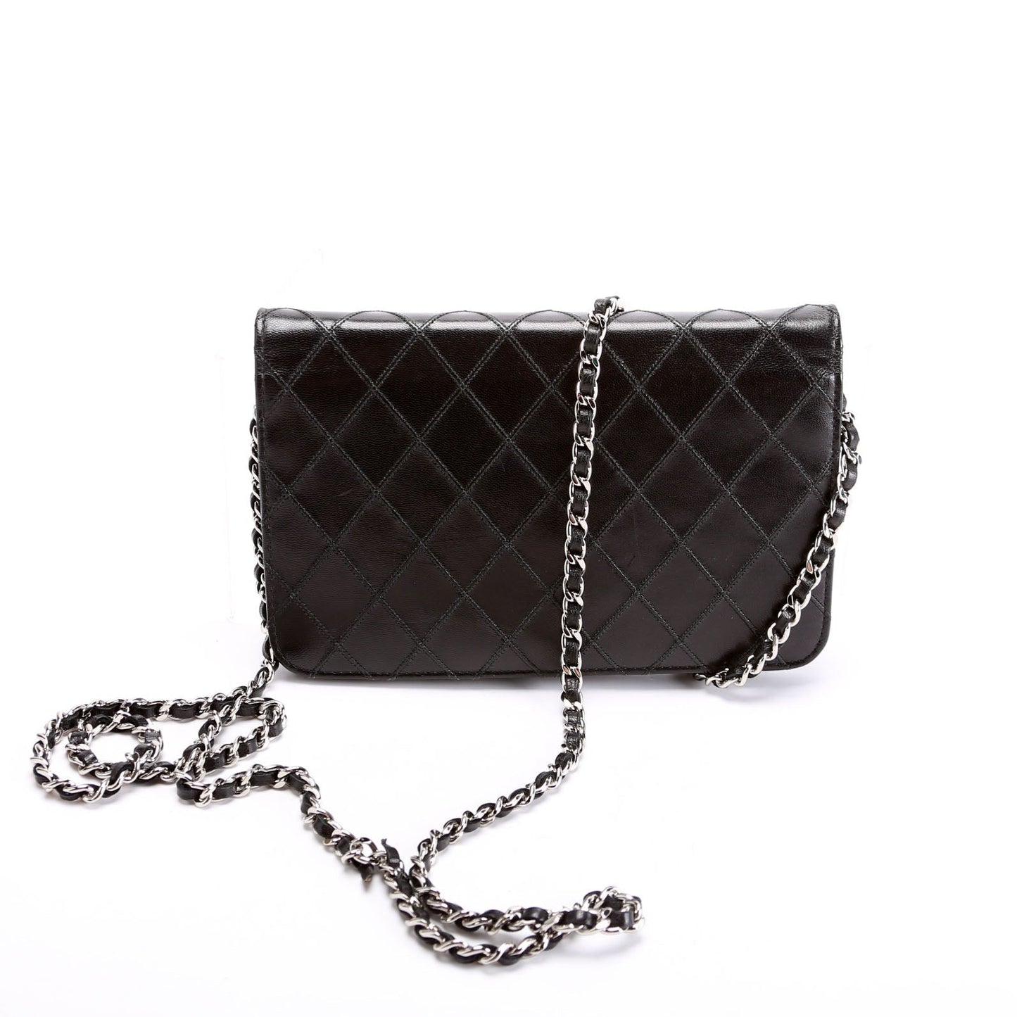 Chanel Diamond Stitch Quilted Lambskin WOC 14M Black Bag