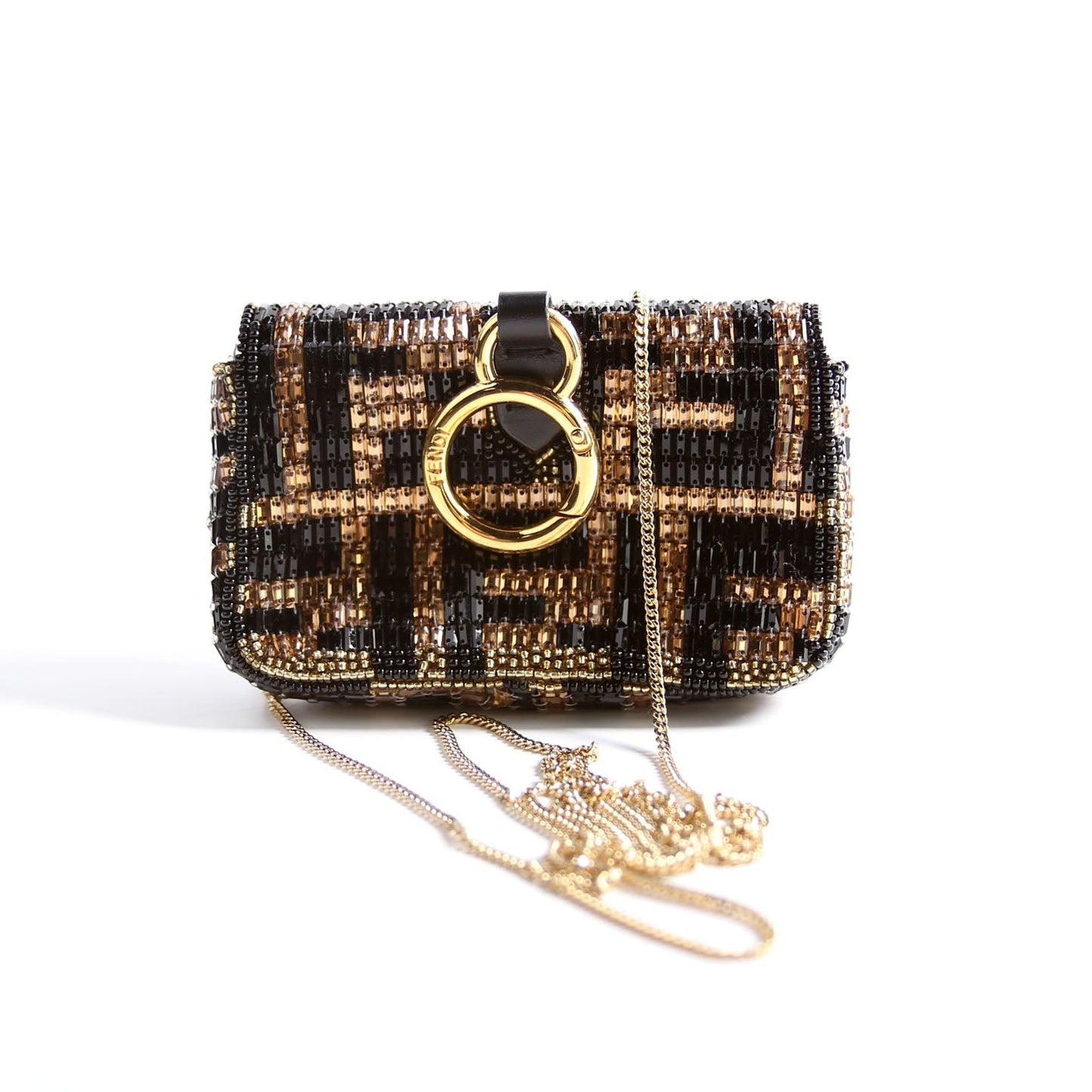 Fendi 7AH844 Nanouette Beaded Bag