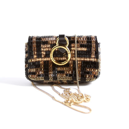 Fendi 7AH844 Nanouette Beaded Bag