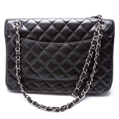 Chanel Classic Flap Jumbo Caviar 21-24M Black Bag