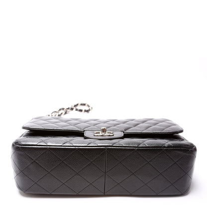 Chanel Classic Flap Jumbo Caviar 21-24M Black Bag