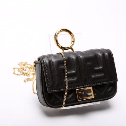 Fendi 7AR844 Nanouette Charm Black Bag