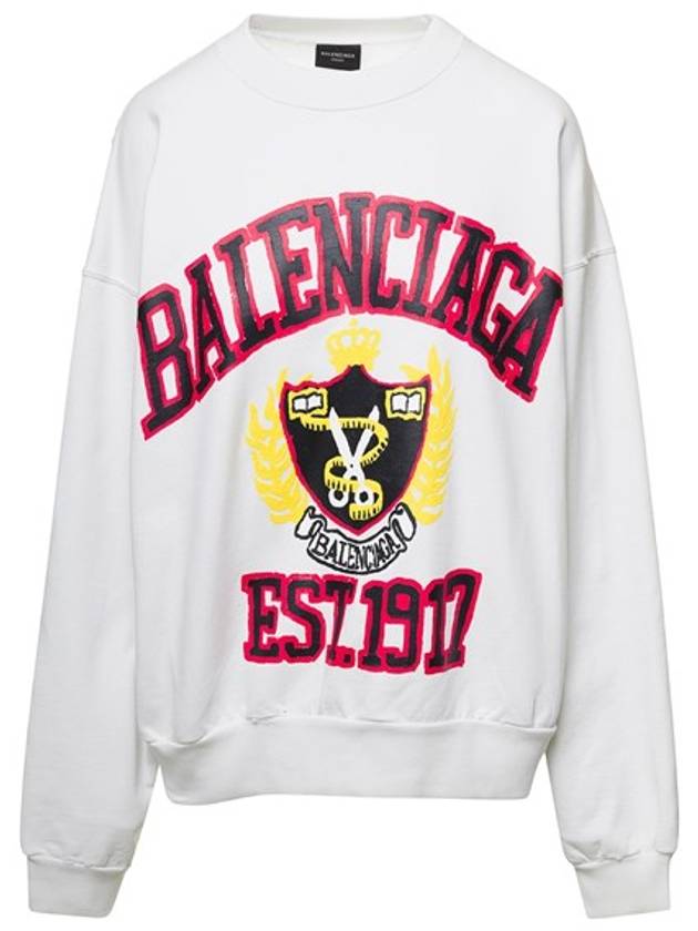 Luxury Balenciaga Trending 2025 Graphic Printing Sweatshirt White
