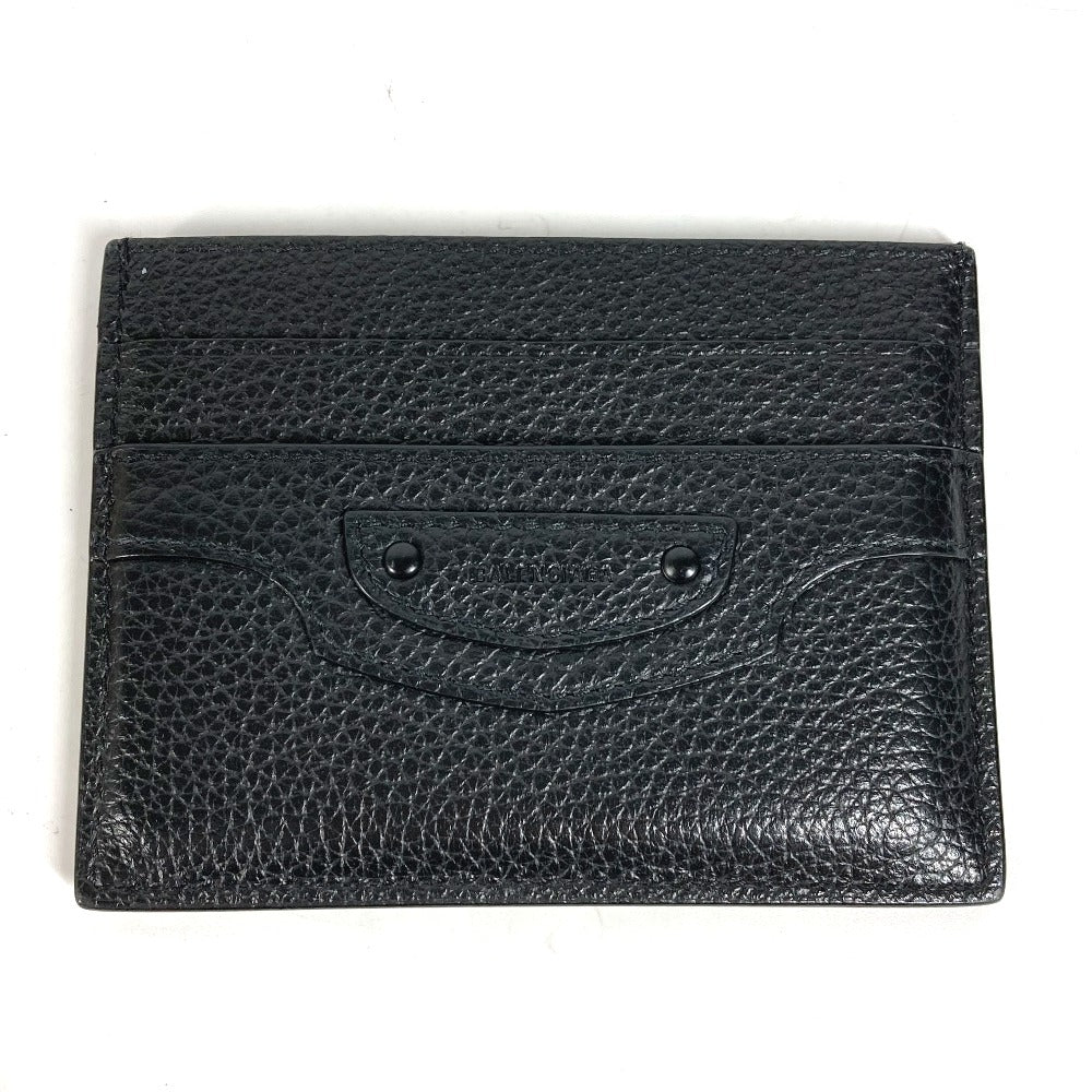 BALENCIAGA Card Case 640109 leather black Neo classic Women