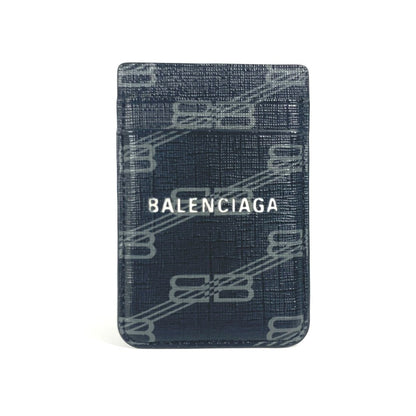 BALENCIAGA Card Case 675835 leather black logo magsafe Magsafe