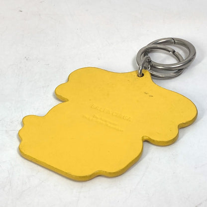 BALENCIAGA key ring 678769 leather yellow Simpsons The Simpsons collaboration mens