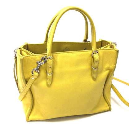 BALENCIAGA Shoulder Bag 357333 leather yellow Tote Bag Paper mini Women