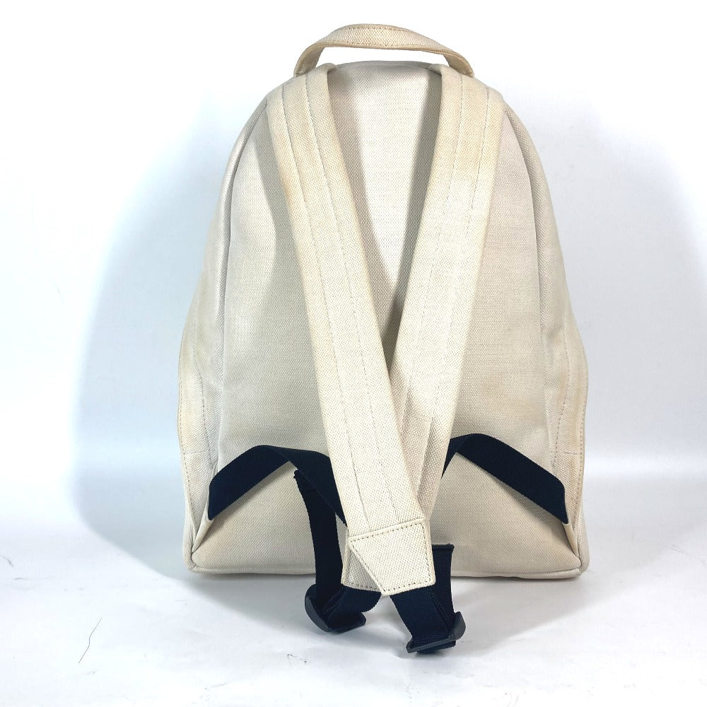 BALENCIAGA Backpack 552374 canvas white Everyday logo