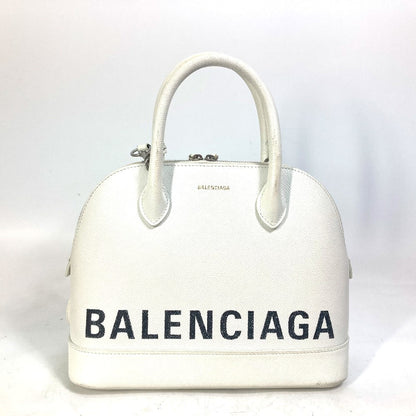 BALENCIAGA Handbag 550645 leather white Bicolor Bag Ville top handle S Women