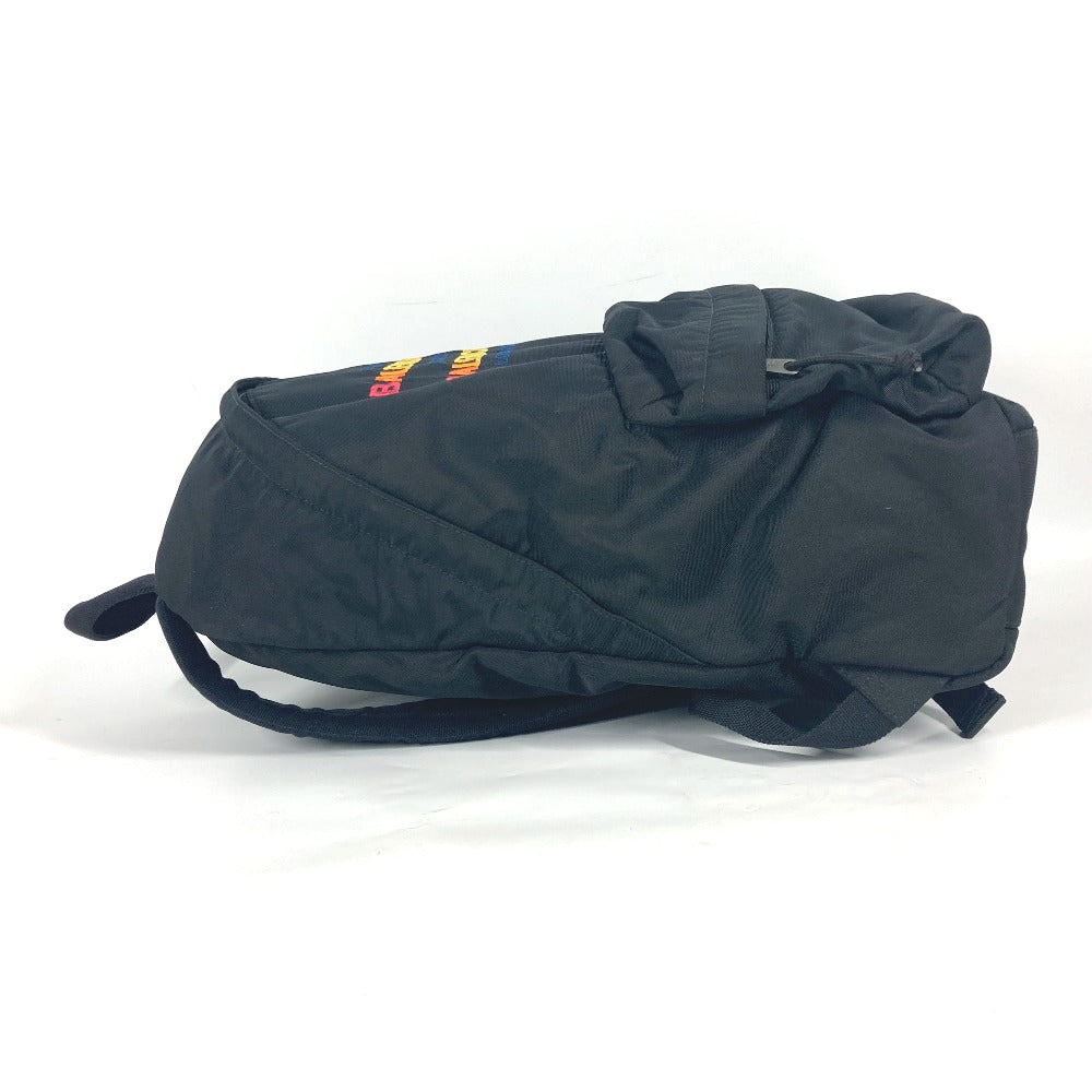 BALENCIAGA Backpack 503221 Nylon black Explorer logo Women