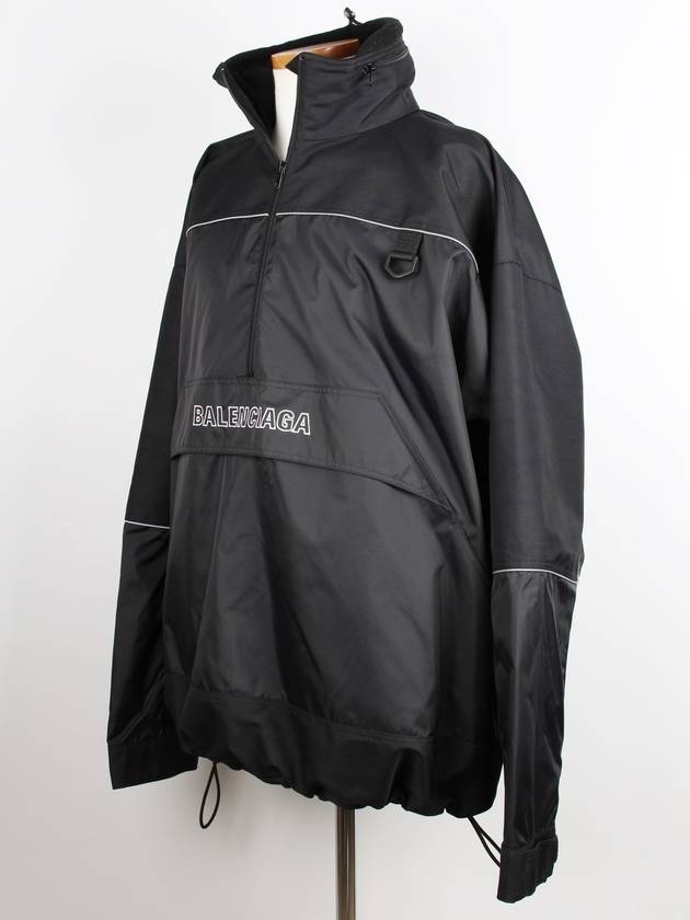 Luxury Balenciaga Trending 2025 Logo Anorak Black 46