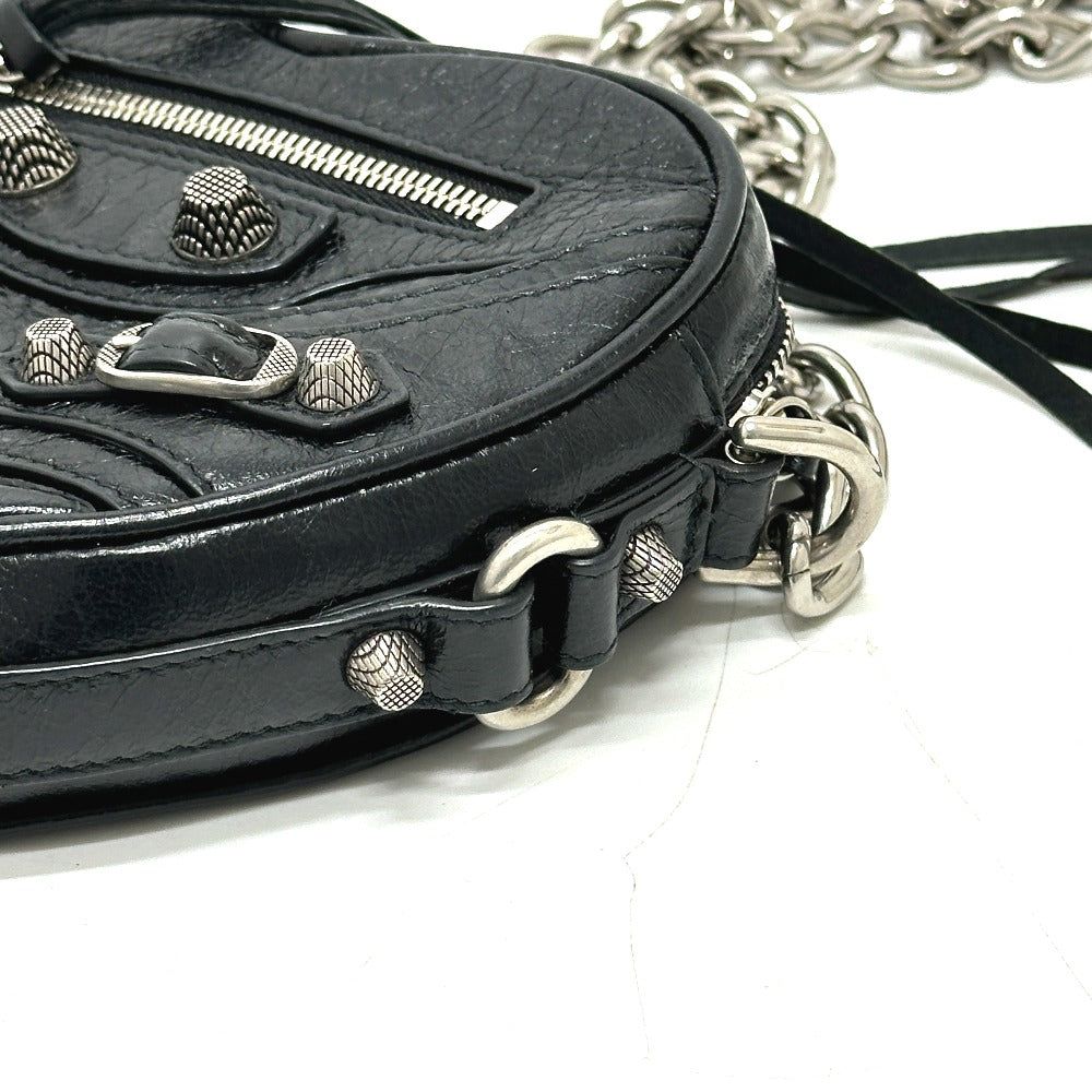 BALENCIAGA Shoulder Bag 722781 leather black Luca Goal Heart