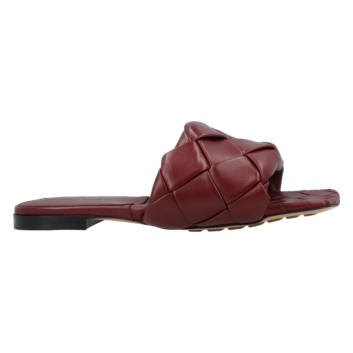 Luxury Bottega Veneta Lido Flat Sandal red