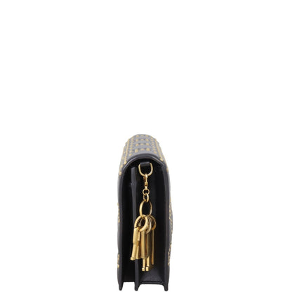 Dior Lady Dior Studded Wallet on Chain