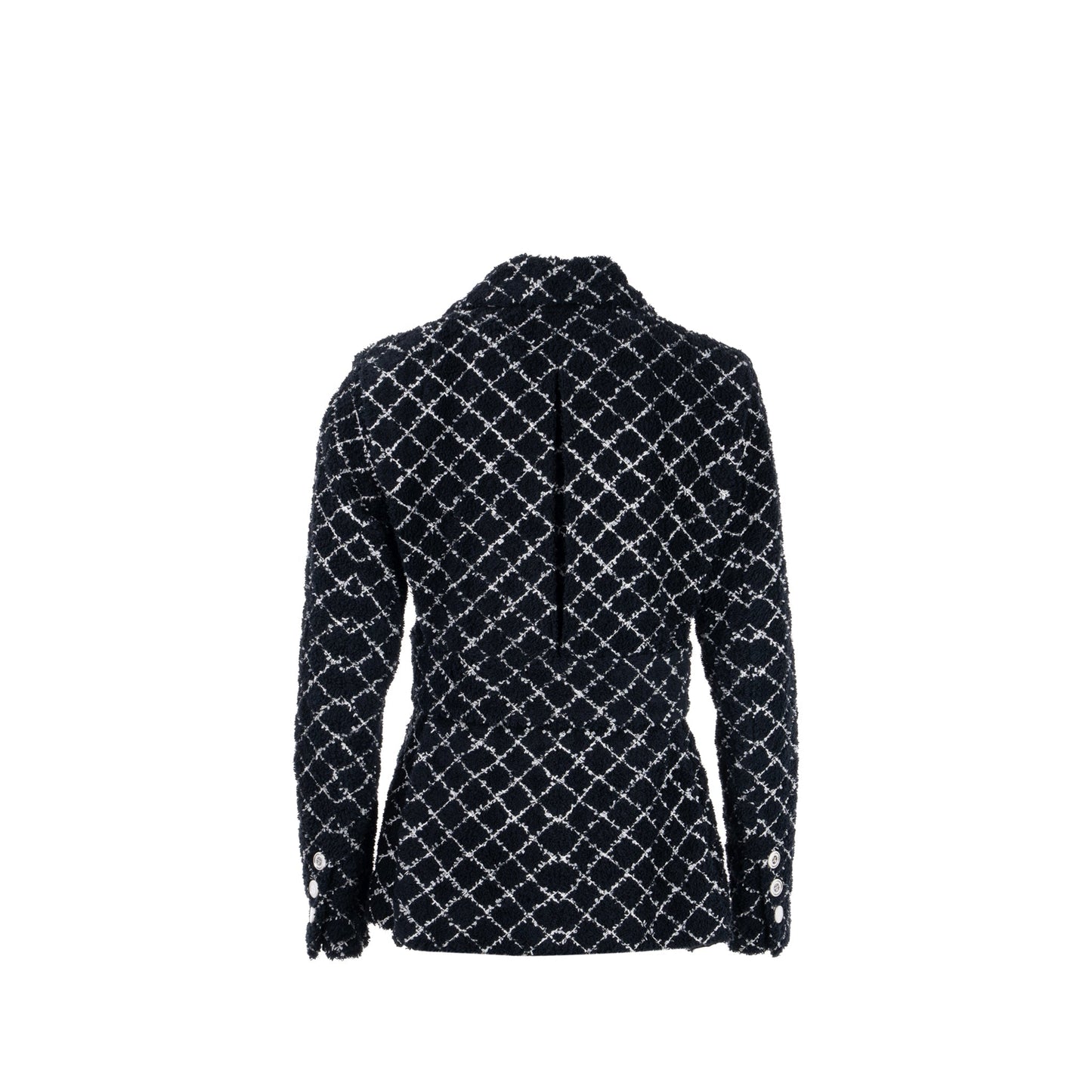 Chanel 19C Size 34 Jacket Cotton Knit Black/White
