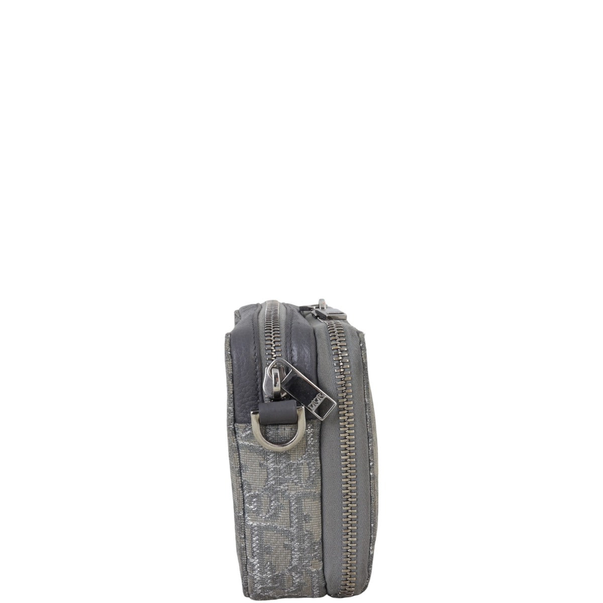 Dior Double Zip Pouch with Strap Oblique