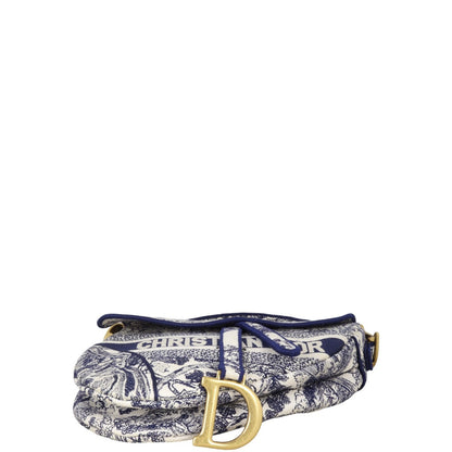 Dior Saddle Bag Toile de Jouy Reverse