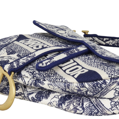 Dior Saddle Bag Toile de Jouy Reverse