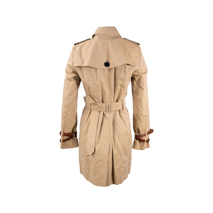 Burberry Size 10 Mid-Length Trench Coat Beige