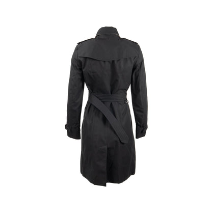 Burberry Size UK6 Sandringham Long Trench Coat Cotton Black