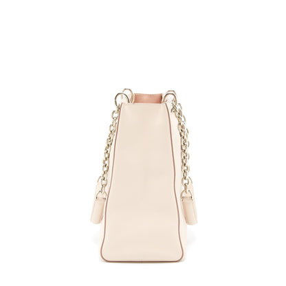 Dior Lady Dior Tote Purse Calfskin Light Beige