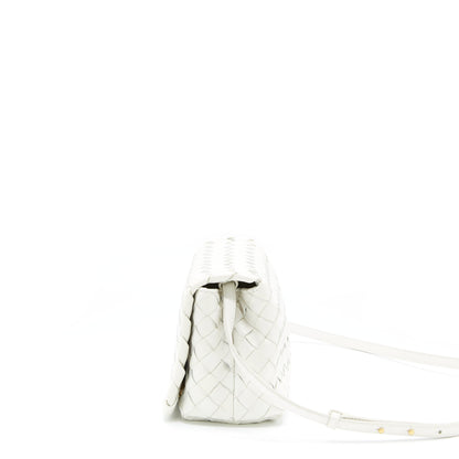 Bottega Veneta Crossbody Purse Intrecciato White