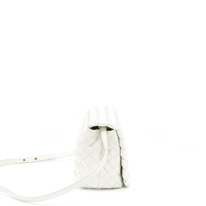Bottega Veneta Crossbody Purse Intrecciato White