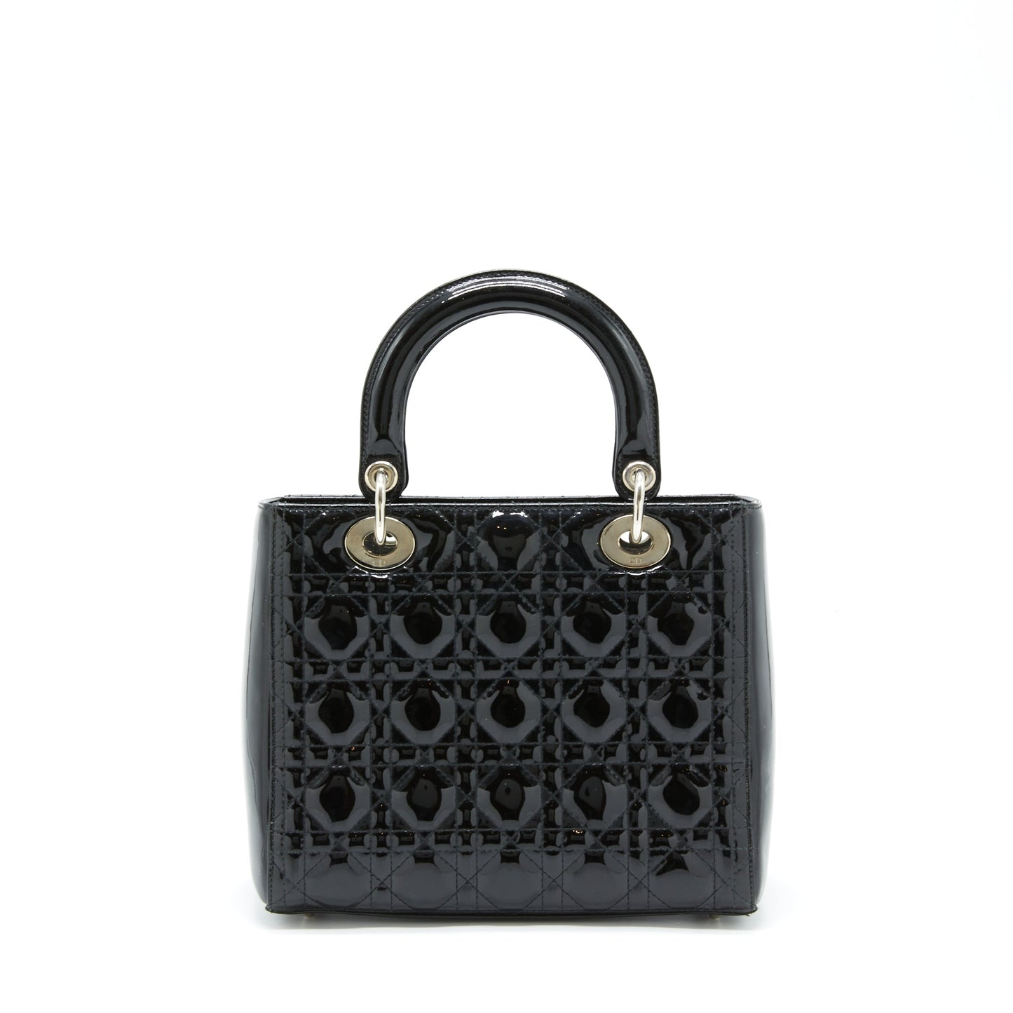 Dior Medium Lady Dior Patent Black