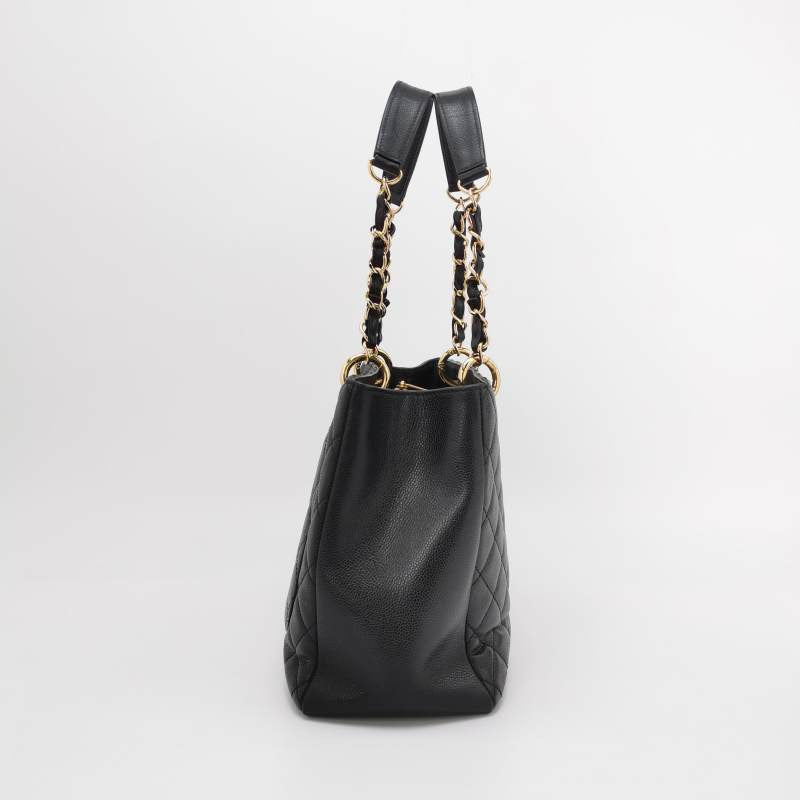 Chanel GST Grand Shopping Tote 2014 Black Caviar Leather PM