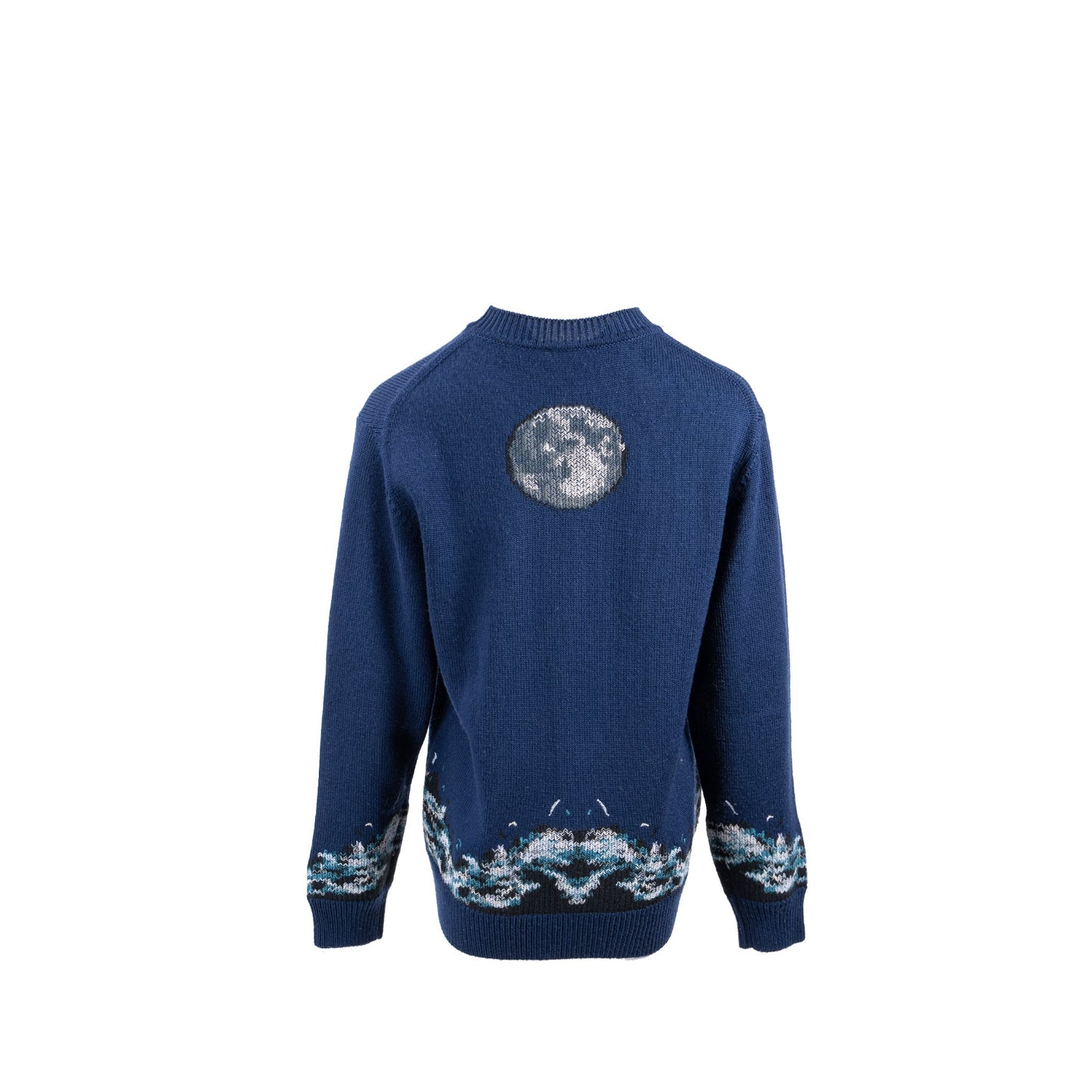 Burberry Size Mermaid Intarsia Sweater Wool Blue/Multicolour
