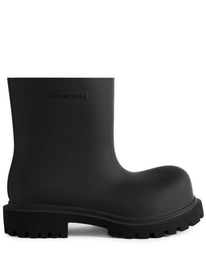 Luxury Balenciaga Trending 2025 Steroid Rain Boots Black