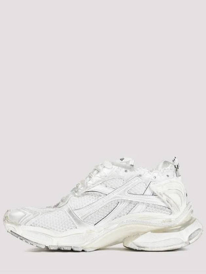 Luxury Balenciaga Trending 2025 Runner Embroidered Logo Low Top Sneakers White
