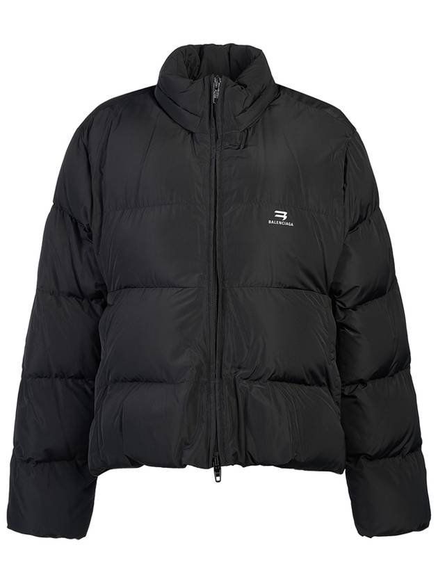 Luxury Balenciaga Trending 2025 Sporty B Logo Point Down Padding Black
