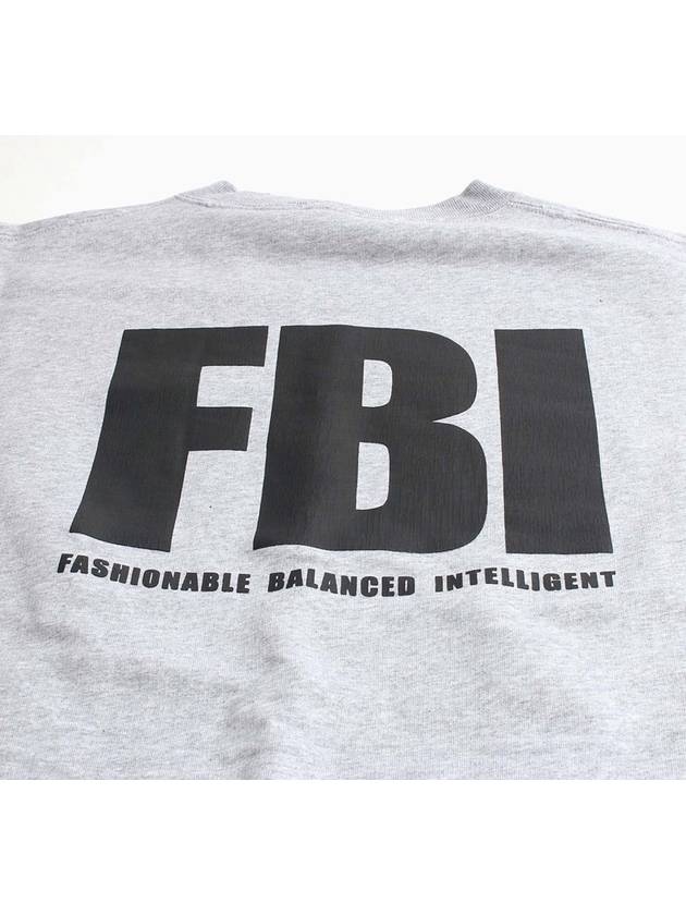 Luxury Balenciaga Trending 2025 FBI Logo Sweatshirt Grey