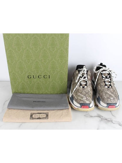 Luxury Balenciaga Trending 2025 Gucci Hacker Triple S Ebony 40 250